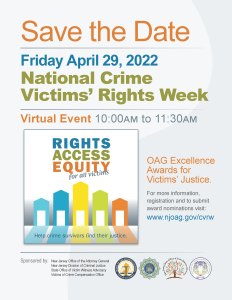 National Crime Victims Week 2023 - New Jersey Office of Attorney