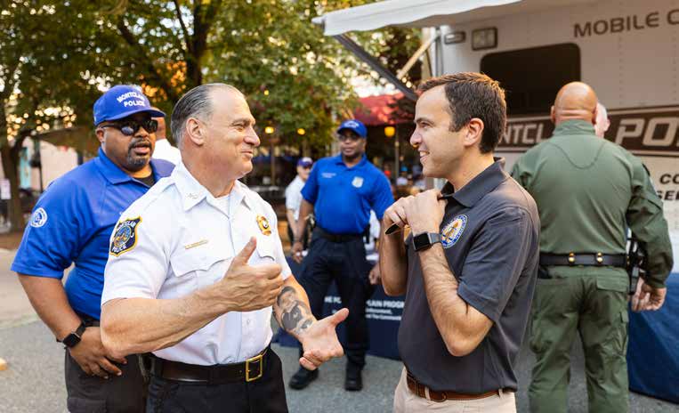 Attorney General Platkin visits<br />
Montclair for “National Night Out.”